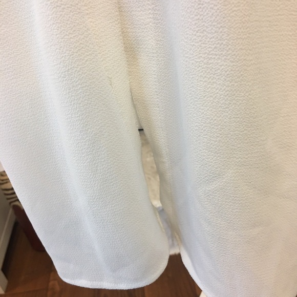 HOUSE OF SUNNY PEARL PLEAT LAYER WHITE  BLOUSE SIZE 4 NWT - Picture 9 of 9